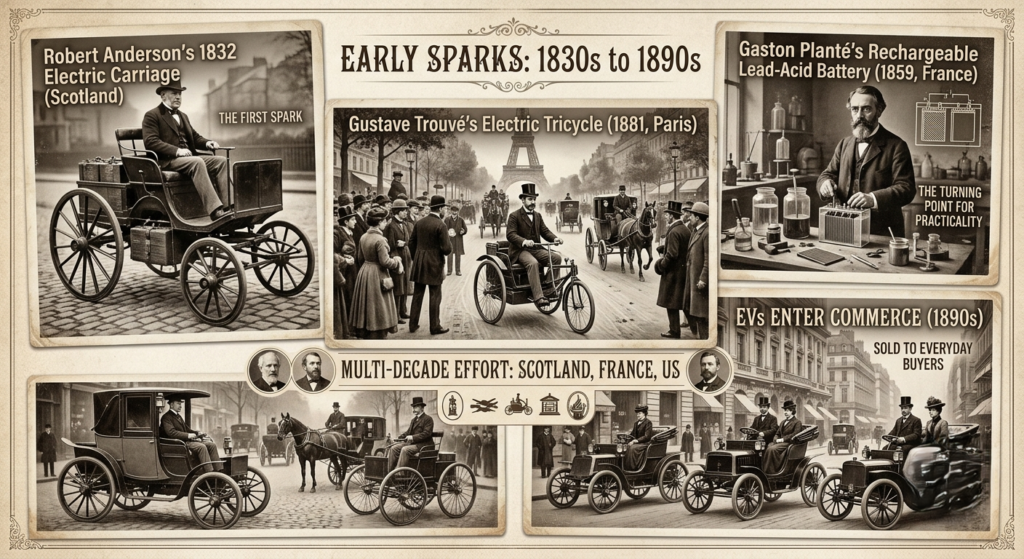 Early Sparks: 1830s to 1890s