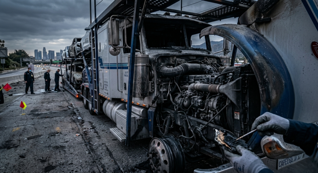 1. What Actually Started the Tesla Car Carrier Fire