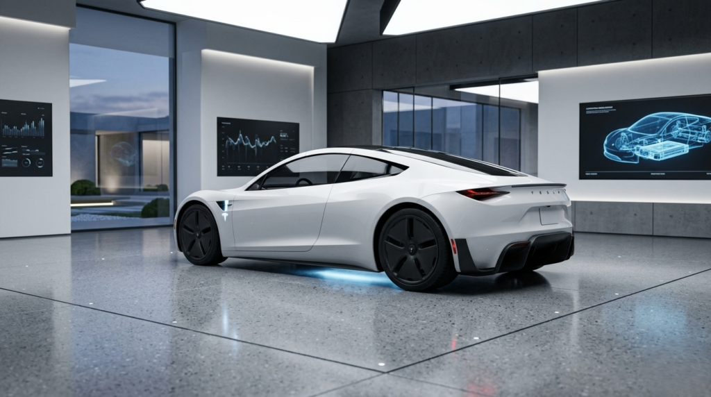 Tesla Hovering Car