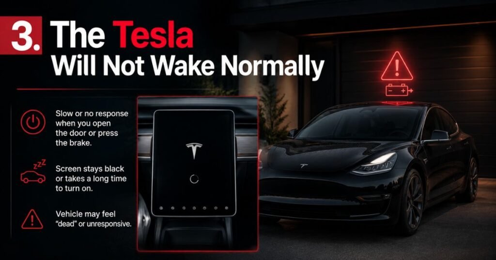 3. The Tesla Will Not Wake Normally