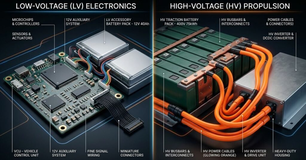 Low-Voltage Battery vs. High-Voltage Battery Symptoms