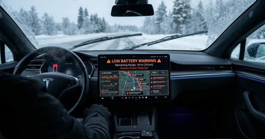 tesla battery 0 percent what happens
